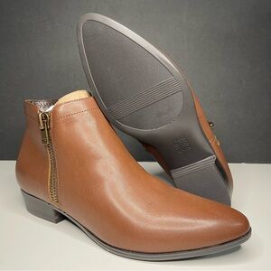 Naturalizer Brown Ankle Booties